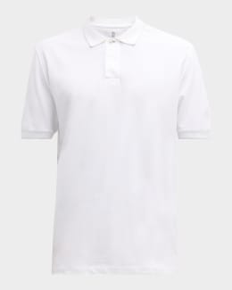 Brunello Cucinelli Men's Slim Fit Cotton Jersey Polo Shirt