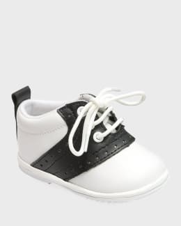L Amour Shoes Boy s Benny Leather Brogue Oxford Crib Shoes Baby Neiman Marcus