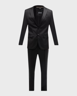 スーツ ARMANI MK Giorgio Armani Men's Silk-Lapel Micro-Pattern Suit | Neiman