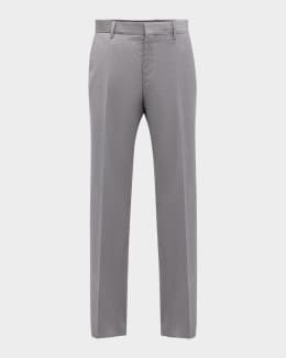 Santorelli Loro Piana® Modern Fit Flat Front Dress Pants