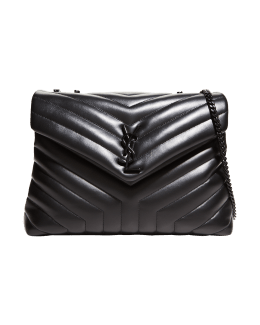 Saint Laurent Loulou Toy YSL Quilted Calfskin Flap Shoulder Bag