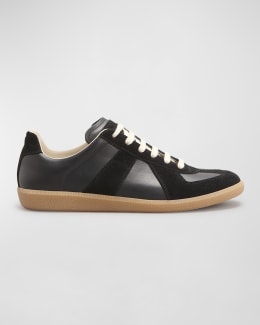 Replica Suede & Leather Sneakers | Neiman Marcus