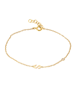 Zoe lev initial bracelet top