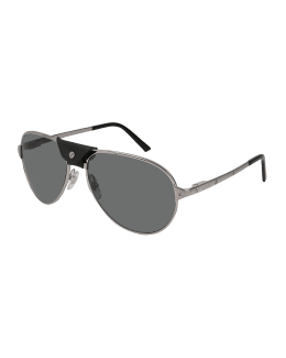 Cartier Men's Metal Aviator Sunglasses | Neiman Marcus