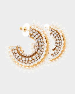 Mignonne Gavigan Taylor Mini Hoops in White Gold