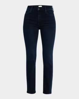 MOTHER The Insider Crop Step Fray Jeans | Neiman Marcus MOTHER The Insider Crop Step Fray Jeans | Neiman Marcus