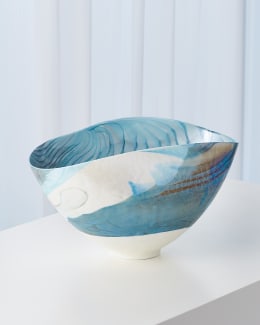 Global Views Twisted Vine Bowl, White | Neiman Marcus