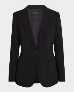 Eleventy Double-Vented Single-Breasted Blazer | Neiman Marcus