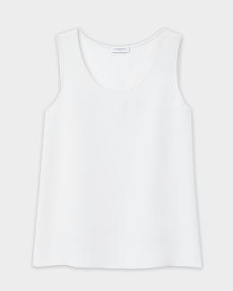 Vince Women's Sweetheart Neck Tank Top - Italian Stretch Viscose, Close-Fit Layering Tank - View #8