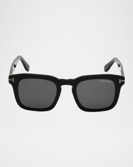 TOM FORD Men's Dax Square Tortoiseshell Sunglasses | Neiman Marcus