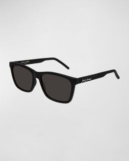 Saint Laurent Men's SL 469 Acetate Rectangle Sunglasses Saint Laurent Men's SL 469 Acetate Rectangle Sunglasses