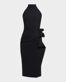 A.L.C. Renzo Pleated Halter Dress | Neiman Marcus