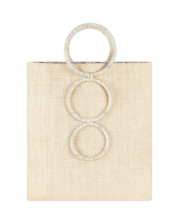 Neiman Marcus Straw Aztec Diamond Tote Bag Large Beige Textured Leather  Handles