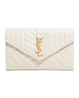 Saint Laurent Monogram Envelope Cream Crossbody Bags SL-B1103P-A002 – MISLUX