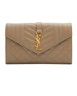 Designer bag Hire - Saint Laurent Uptown Chain Wallet Taupe – Love Her &  Leave Her