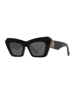 Louis Vuitton - LV Monogram Pearl Cat Eye Sunglasses - Acetate & Metal - Black - Women - Luxury