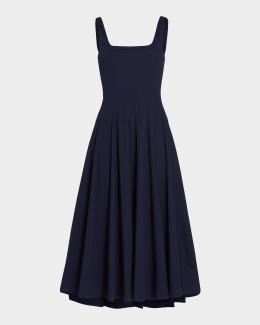 staud claretta rib knit maxi dress STAUD Claretta Open Back Knit Maxi Dress in Brown