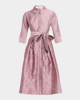 Rickie Freeman for Teri Jon Floral-Embroidered Tulle Gown | Neiman Marcus