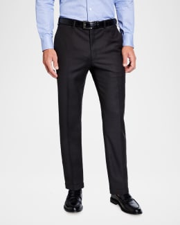 Santorelli Men's Loro Piana Wool Comfort Waistband Trousers | Neiman Marcus