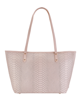 Westley Large Pebbled Leather Chain-link Tote Bag