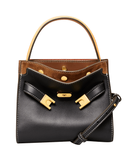 Tory Burch Lee Radziwill Petite Double Bag - Yellow Crossbody Bags, Handbags  - WTO434505