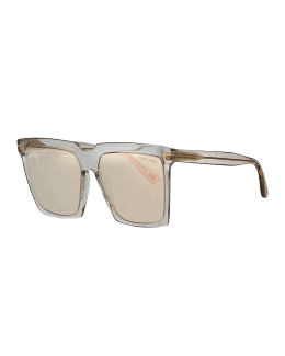 Saint Laurent Oversized Shield Sunglasses, 69mm ($520) ❤ liked on Polyvore  featuring accessories, eyewear, sungla…