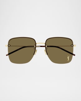 Saint Laurent YSL Acetate Oval Sunglasses | Neiman Marcus