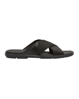 Givenchy Men's Marshmallow 4G Rubber Slide Sandals | Neiman Marcus