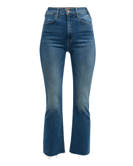 MOTHER The Hustler Ankle Fray Jeans Neiman Marcus
