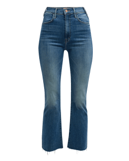 MOTHER The Insider Crop Step Fray Jeans | Neiman Marcus