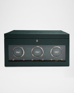 WOLF British Racing 10-Piece Watch Box with Drawer | Neiman Marcus