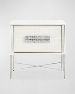John-Richard Collection Corsini Nightstand with Push-Open Drawers