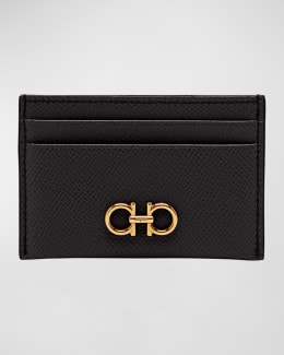Saint Laurent YSL Tiny Monogram Card Case in Smooth Leather 