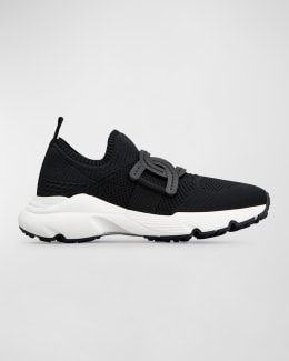 Tod's Stretch Knit Runner Sneakers | Neiman Marcus