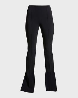 Proenza Schouler Marlene Tropical Wool Kick-Flare Pants | Neiman