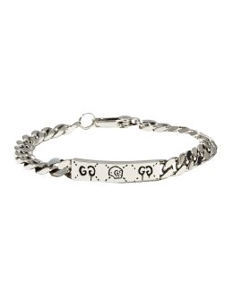 Gucci Silver Bracelet with Interlocking GG Charm –