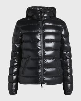Moncler Avoce Hooded Puffer Jacket with Elastic Belt | Neiman Marcus