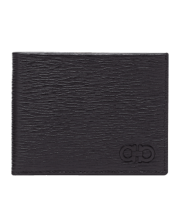 FERRAGAMO Gancini Wallet Marble/black