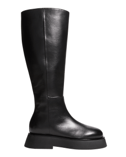 joyería Descarte astronomía Aquatalia Geovanna Leather Zip Tall Boots | Neiman Marcus