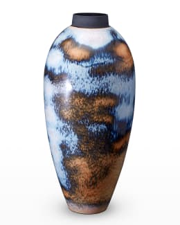 Exclusive Damier Indigo Small Vase L'Objet Fine Porcelain Decorations