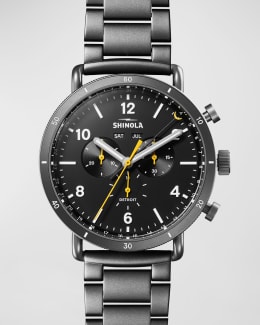 Shinola Men s 48mm Limited Edition Black Blizzard Watch Neiman Marcus