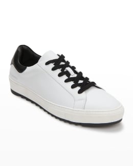 Les Hommes Men's Chunky Sole Metal & Leather Low-Top Sneakers | Neiman ...
