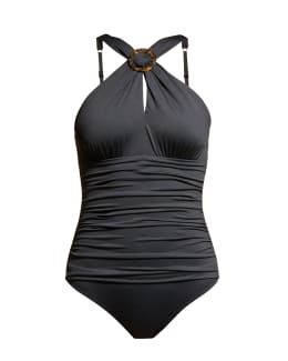 Shoshanna high neck hotsell one piece swimsuit
