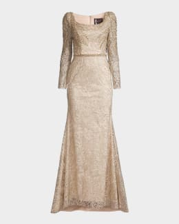 Mac Duggal Strapless Brocade Fit & Flare Midi Dress w/ Pockets | Neiman  Marcus