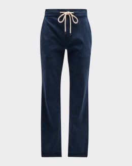 Saint Laurent Men's Corduroy Drawstring Trousers | Neiman Marcus