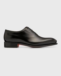 Santoni Men's Kaj Bicolor Brogue Leather Oxfords | Neiman Marcus Santoni Men's Kaj Bicolor Brogue Leather Oxfords | Neiman Marcus