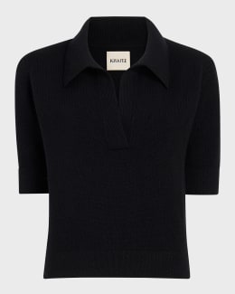 トップス Beck and call dot vector long kint polo トップス Beck and call dot vector long kint polo トップス