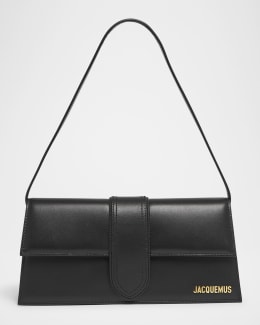 【関税＆送料込み】Jacquemus 'La Pochette Salon' Black Shou Jacquemus La Pochette Salon Leather Shoulder Bag | Neiman Marcus