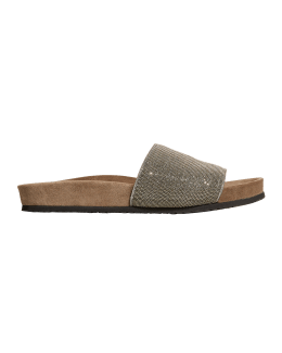 Givenchy 4G Monogram Flat Slide Sandals Neiman Marcus