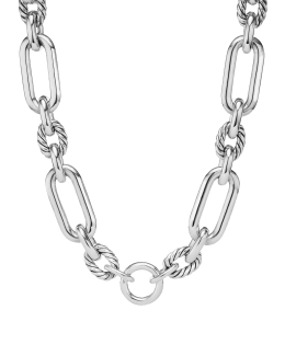 David Yurman 9.8mm Lexington Chain Necklace in Silver and Gold, 20